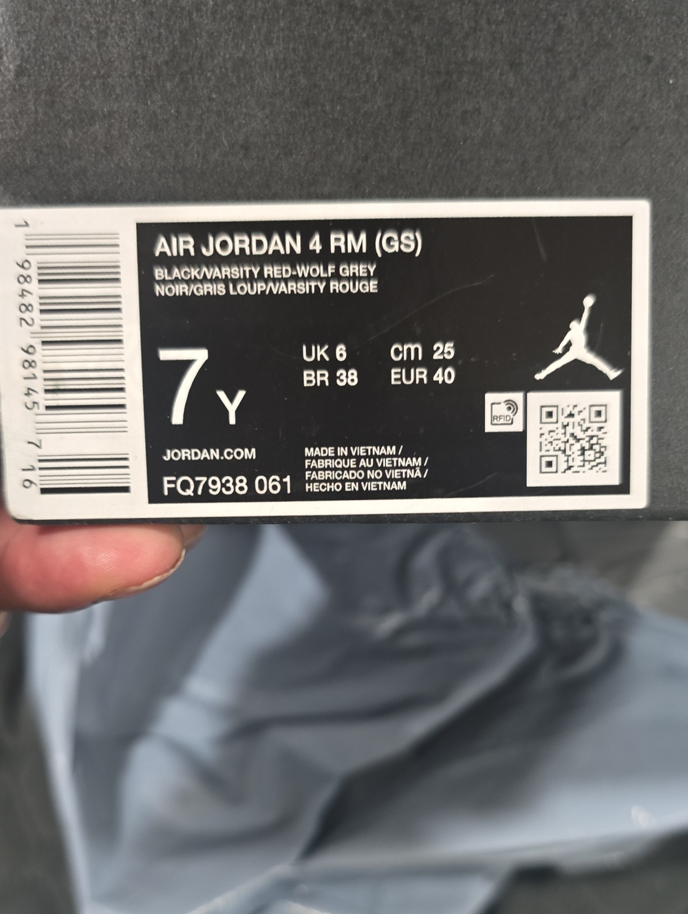 AIR JORDAN 4 RM (GS) 7Y
